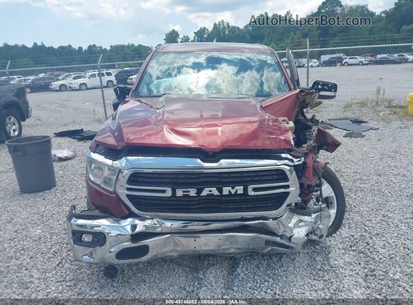 1C6SRFFT1KN668583 2019 RAM 1500 Темно-бордовый Вид панели приборов