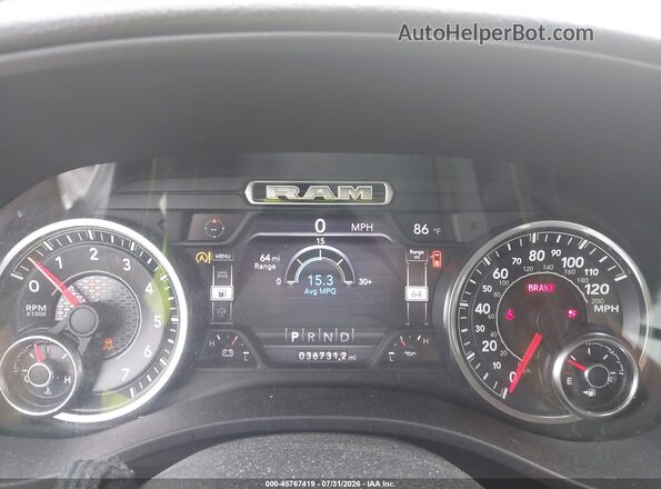 1C6SRFFT1LN132654 2020 RAM 1500 White Հետևի նստատեղերի տեսք