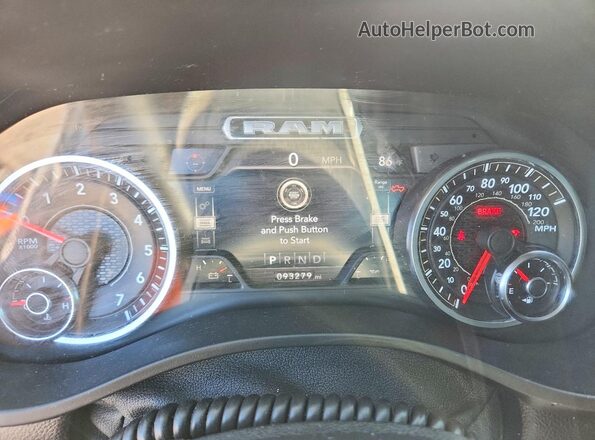 1C6SRFFT1MN509212 2021 RAM 1500 White ხელსაწყოთა პანელის ხედი