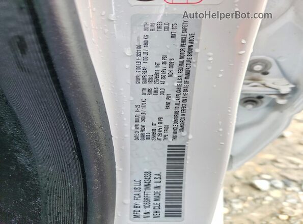 1C6SRFFT1NN424338 2022 RAM 1500 Белый Вид наклейки с VIN-кодом