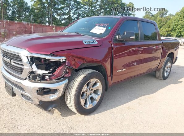 1C6SRFFT2MN573470 2021 RAM 1500 Бордовый Передняя левая четверть