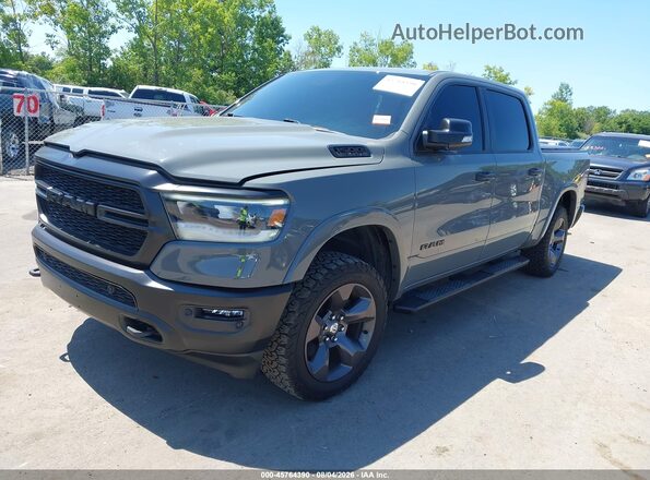 1C6SRFFT3LN379304 2020 RAM 1500 Gray Առջևի ձախ երեք քառորդ տեսարան