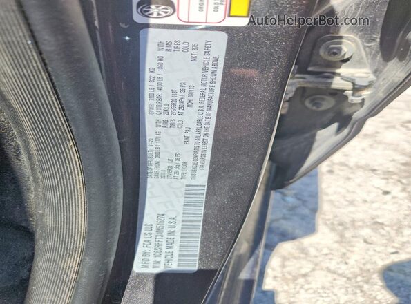 1C6SRFFT3MN516274 2021 RAM 1500 Charcoal VIN sticker view