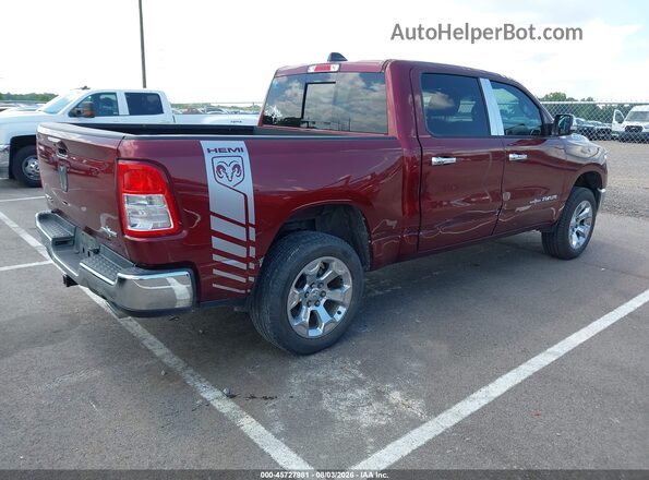 1C6SRFFT3MN553468 2021 RAM 1500 Maroon უკანა მარჯვენა