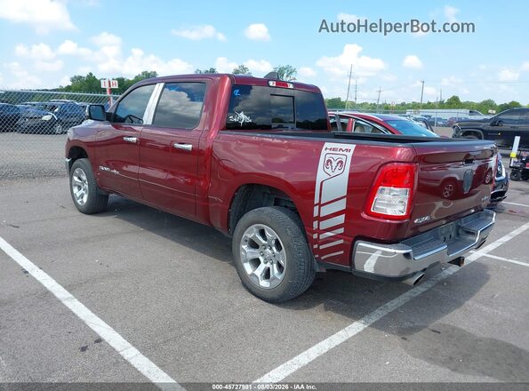 1C6SRFFT3MN553468 2021 RAM 1500 Maroon უკანა მარცხენა