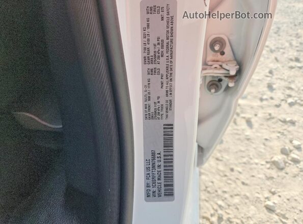 1C6SRFFT3MN766887 2021 RAM 1500 White Engine compartment view