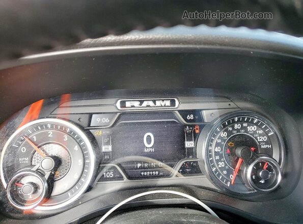 1C6SRFFT4MN516879 2021 RAM 1500 Silver Вид щитка приладів