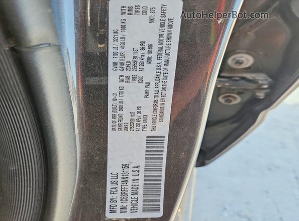 1C6SRFFT4NN131159 2022 RAM 1500 Charcoal Вид підкапотного простору