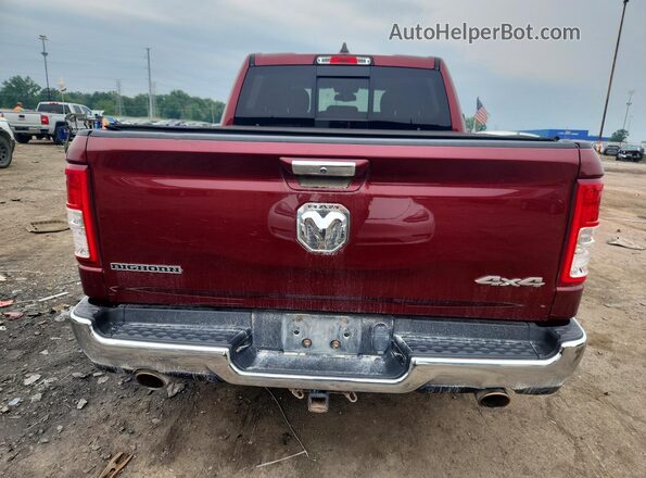 1C6SRFFT5KN575789 2019 RAM 1500 Red Widok z tyłu
