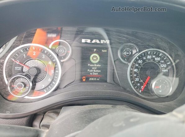 1C6SRFFT5PN689296 2023 RAM 1500 White Vista del cuadro de instrumentos