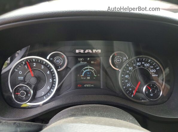 1C6SRFFT6MN718591 2021 RAM 1500 Silver Widok zestawu wskaźników