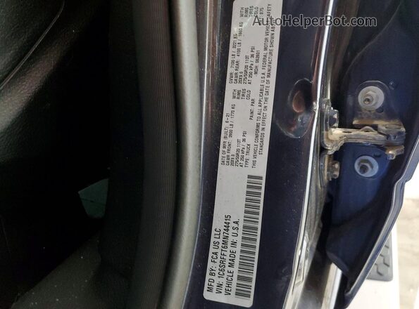 1C6SRFFT6MN744415 2021 RAM 1500 Gray Вид підкапотного простору