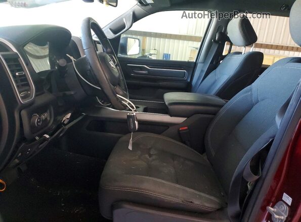 1C6SRFFT7KN587328 2019 RAM 1500 Burgundy Front interior view