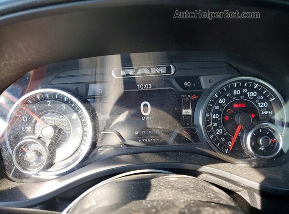 1C6SRFFTXLN155821 2020 RAM 1500 Black Вид щитка приладів