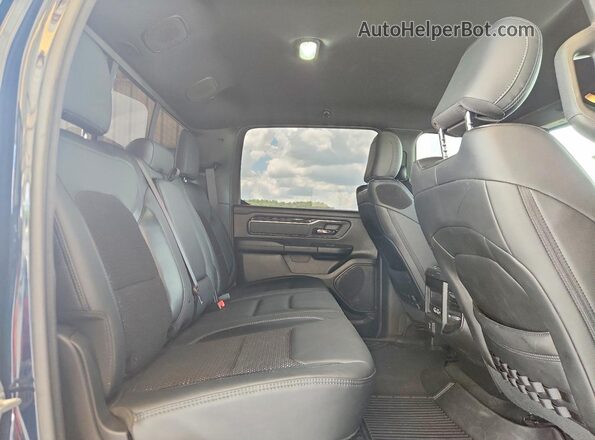 1C6SRFFTXLN383592 2020 RAM 1500 Blue Rear seats view