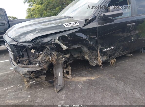 1C6SRFGT9KN651271 2019 RAM 1500 Black Front view