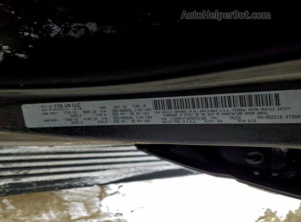 1C6SRFHT2KN572166 2019 RAM 1500 Gray ძრავის განყოფილების ხედი