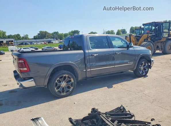 1C6SRFHT8KN664060 2019 RAM 1500 Gray Rear right