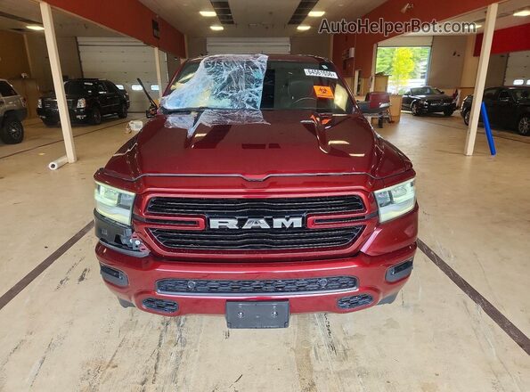 1C6SRFJT0MN623645 2021 RAM 1500 Red წინა ხედი