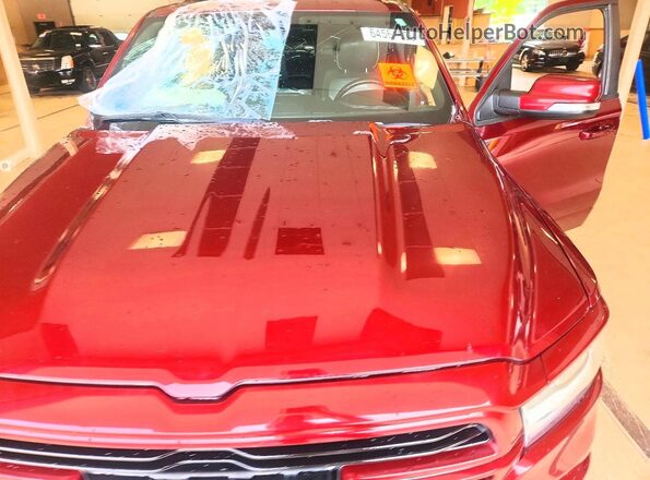 1C6SRFJT0MN623645 2021 RAM 1500 Red უკანა სალონის ხედი