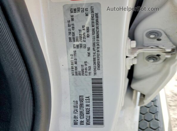 1C6SRFJT0RN149378 2024 RAM 1500 Белый Вид подкапотного пространства