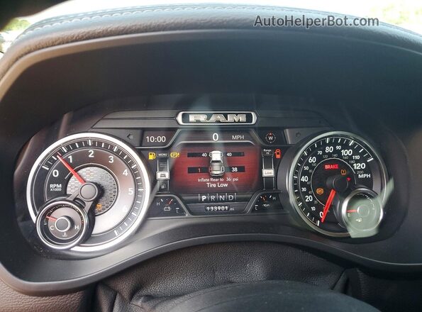 1C6SRFJT2KN728328 2019 RAM 1500 Black Вид щитка приладів
