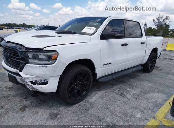 1C6SRFJT2PN541596 2023 RAM 1500 White Առջևի ձախ երեք քառորդ տեսարան