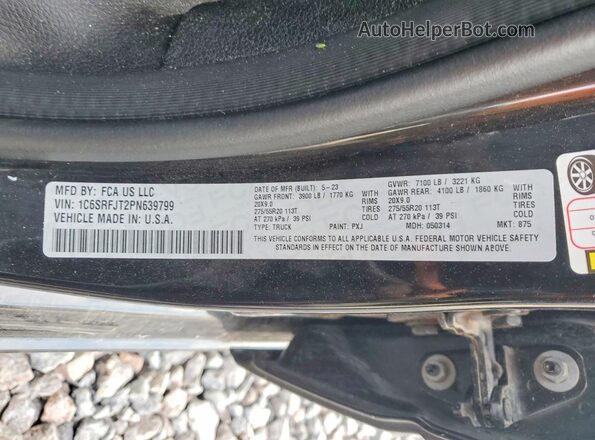 1C6SRFJT2PN639799 2023 RAM 1500 Black ძრავის განყოფილების ხედი