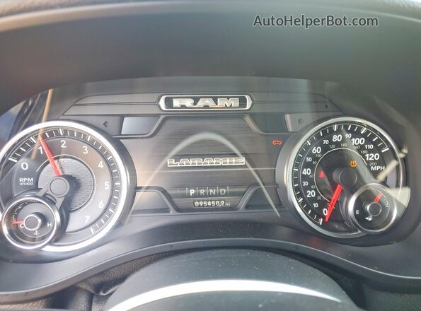 1C6SRFJT6KN807520 2019 RAM 1500 Blue ხელსაწყოთა პანელის ხედი