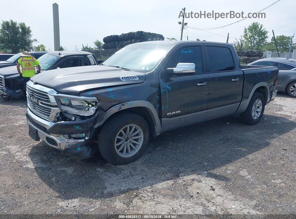 1C6SRFJT7KN632193 2019 RAM 1500 Gray Առջևի ձախ երեք քառորդ տեսարան
