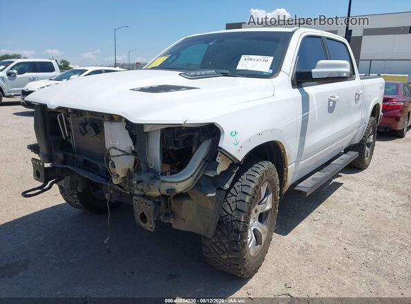 1C6SRFJT7MN737142 2021 RAM 1500 White Առջևի ձախ երեք քառորդ տեսարան