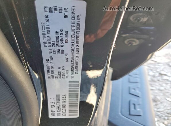 1C6SRFJT7NN384001 2022 RAM 1500 Black Շարժիչի բաժամունքի տեսք