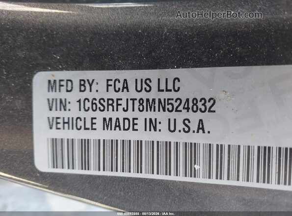 1C6SRFJT8MN524832 2021 RAM 1500 Серый Вид подкапотного пространства