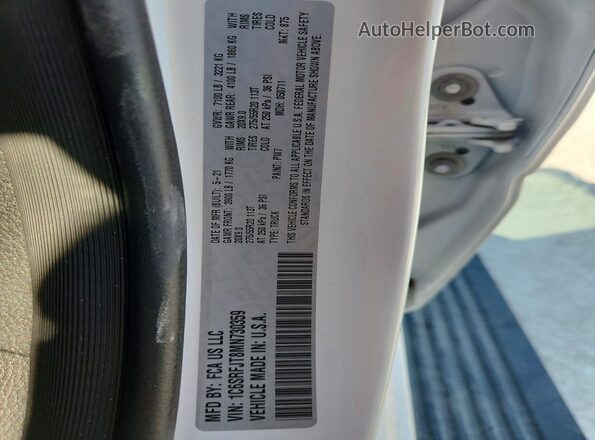 1C6SRFJT8MN730359 2021 RAM 1500 White Engine compartment view