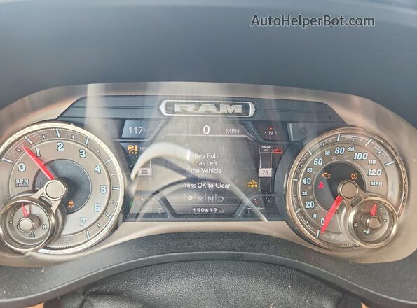 1C6SRFKT3KN840554 2019 RAM 1500 Gray Widok zestawu wskaźników