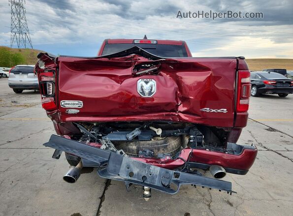 1C6SRFKT7NN167403 2022 RAM 1500 Burgundy Rear view