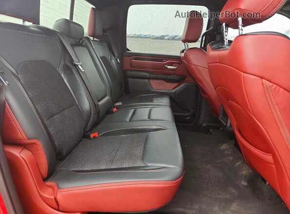 1C6SRFLT1LN135865 2020 RAM 1500 Red Rear seats view