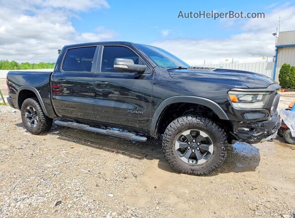 1C6SRFLT5KN676755 2019 RAM 1500 Черный Передняя правая четверть
