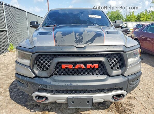 1C6SRFLT7KN583154 2019 RAM 1500 Gray Front view
