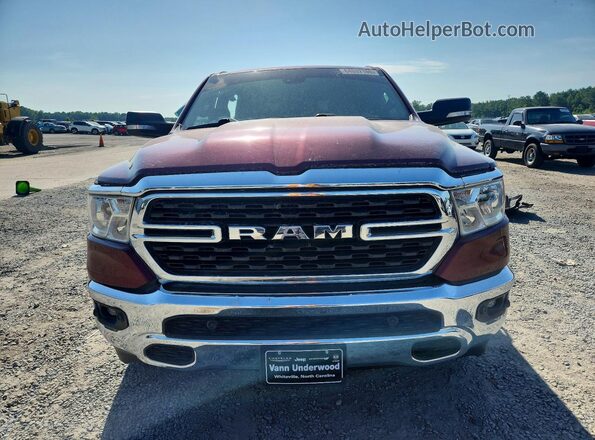 1C6SRFMT3NN366686 2022 RAM 1500 Burgundy Вид спереду