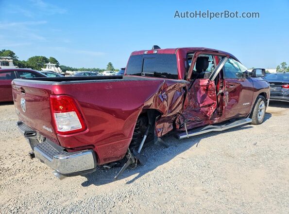 1C6SRFMT3NN366686 2022 RAM 1500 Burgundy Задня права чверть