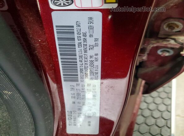 1C6SRFMT7LN234348 2020 RAM 1500 Red Вид наклейки з VIN-кодом