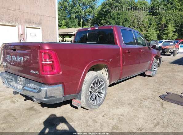 1C6SRFPPXSN667157 2025 RAM 1500 Темно-бордовый Задняя правая четверть