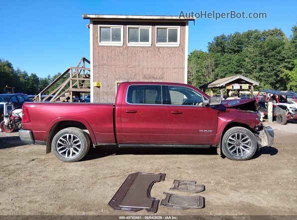1C6SRFPPXSN667157 2025 RAM 1500 Темно-бордовый Вид задней части салона