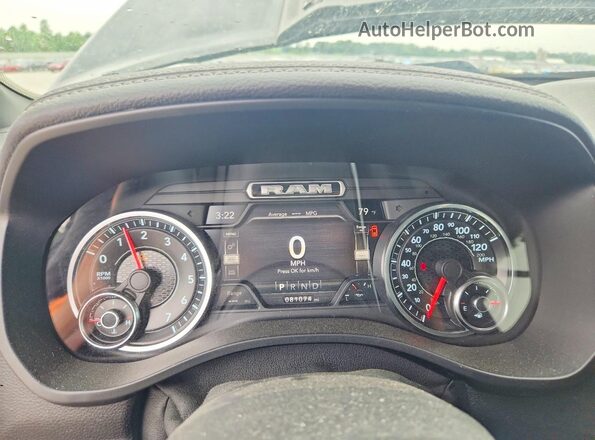 1C6SRFRT0LN189939 2020 RAM 1500 Black ხელსაწყოთა პანელის ხედი
