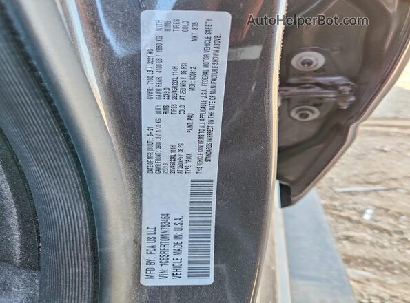 1C6SRFRT0MN783464 2021 RAM 1500 Charcoal Widok naklejki z numerem VIN