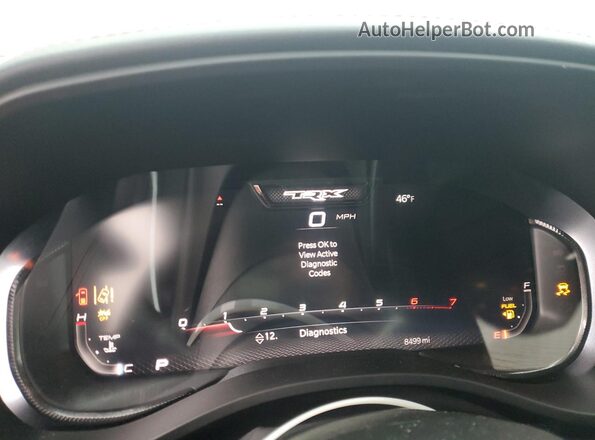 1C6SRFU92RN113675 2024 RAM 1500 Black Vista del cuadro de instrumentos