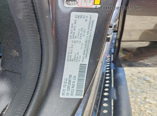 1C6SRFU93NN171918 2022 RAM 1500 Charcoal VIN sticker view
