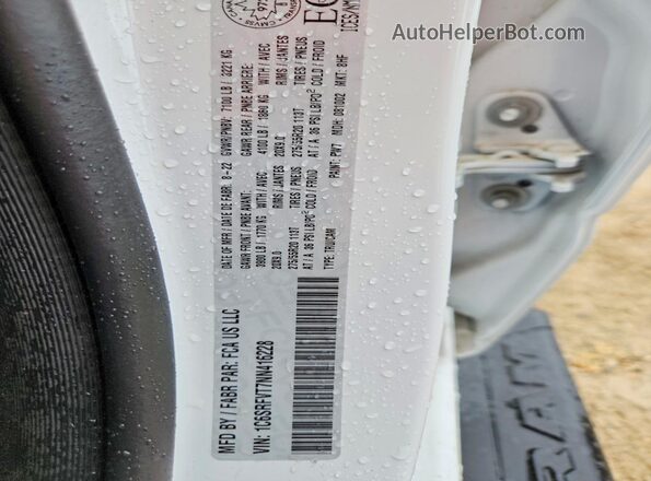 1C6SRFVT7NN416228 2022 RAM 1500 White Engine compartment view