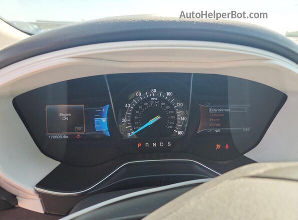 1FA6P0H70G5114512 2016 FORD FUSION White Instrument cluster view